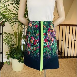 NWOT Elie Tahari cotton Reversable Skirt, US 2